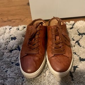 Frye Ivy Low Laced Mule, Color: Cognac, Width: Medium Size: 8 in women’s